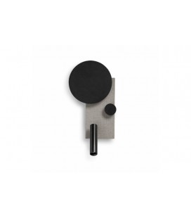 Lampe de tête de lit grise avec lecteur KLEE LED
