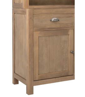 bas de bibliothèque de couleur beige, poignet argent