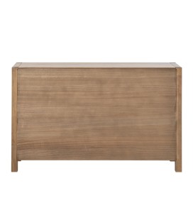 Vue arrière du buffet en bois De Pin Naturel aménagement provençale