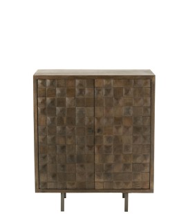Armoire en manguier marron Pino Metal/Bois