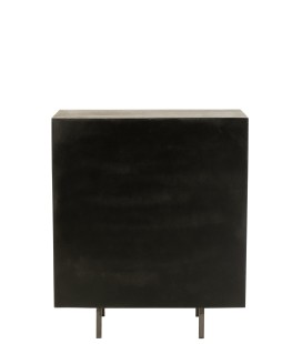 Vue arrière Armoire en manguier marron Pino Metal/Bois