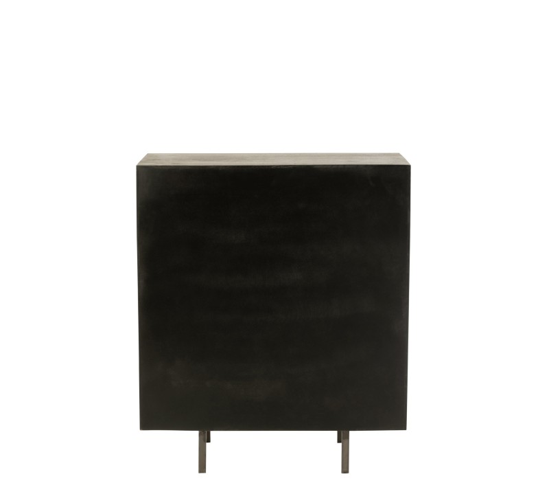 Vue arrière Armoire en manguier marron Pino Metal/Bois