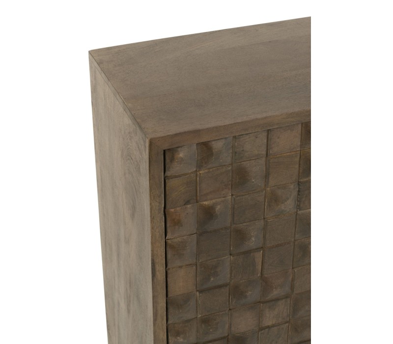 vue de haut Armoire en manguier marron Pino Metal/Bois