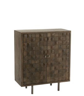 Armoire en manguier marron Pino Metal/Bois