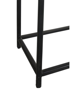 Console 8 Tiroirs Brut Recycle Bois Marron pieds de meuble