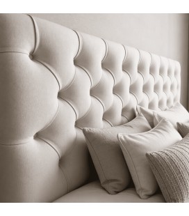Tête de lit capitonnée 180 cm - détail capitonnage