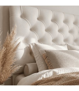 Tête de lit capitonnée 180 cm installée dans une chambre