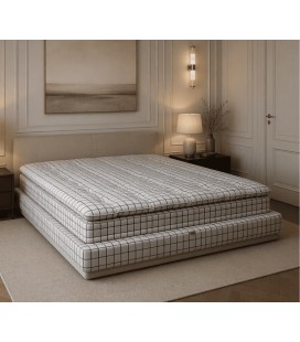 Matelas Elite 100% naturel crin de cheval et laine - vue coupe