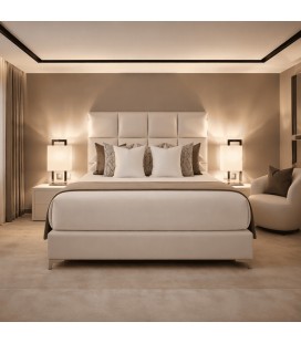sommier avec pourtour en simili blanc, 80x200, 90x200, 160x200, 180x200, 200x200