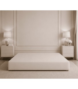 sommier à lattes avec pourtour tendu en tissu, dimensions sur-mesure