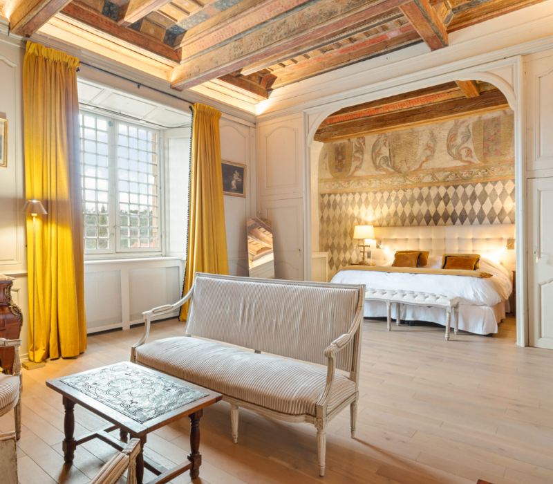 tête de lit capitonnée pour chambre d'hôtel de luxe