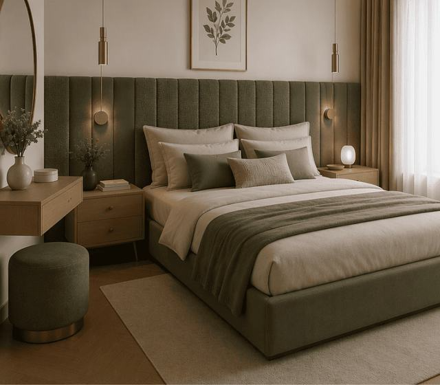 tête de lit moderne chambre d'hôtes 